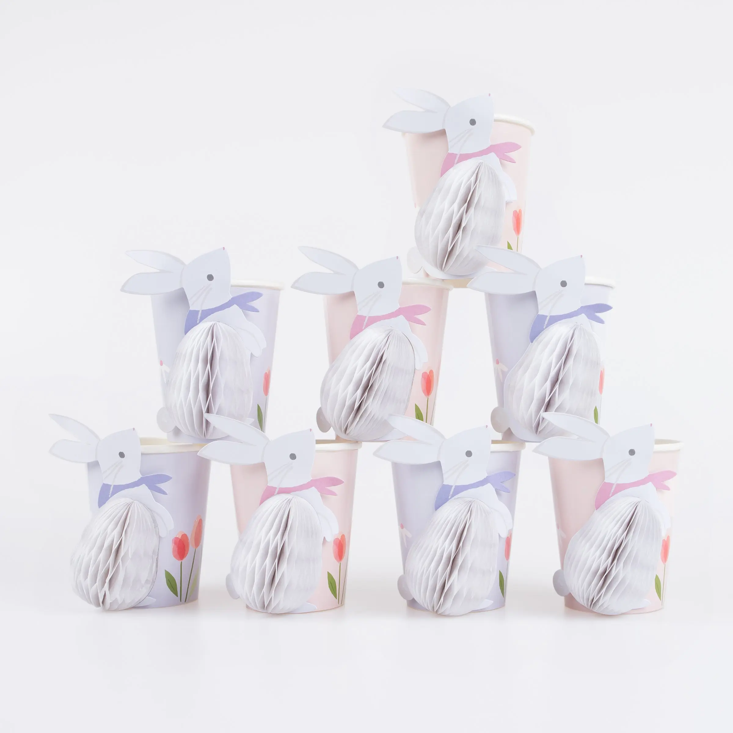 Honeycomb Bunny Cups (x 8)