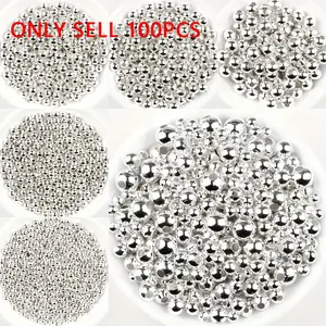 Beads for jewelry making - round beads with and without holes, DIY art tools for clothing sewing