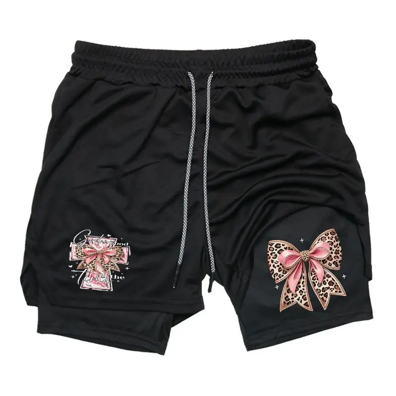 Kill Crew Training Short with Liner Men's Print 2 in 1 Drawstring Waist Shorts,Gym Running Shorts