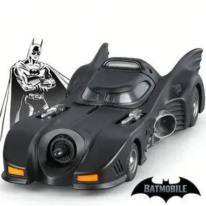New 1989 Batman Movie Batmobile Alloy Model, 1:32 Scale Collectible Toy, Perfectly Reconstructed Tim Burton Version Dark Sci-Fi Style