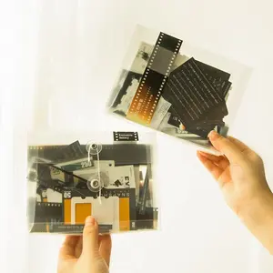 Movie Theme Pocket Decorative Sticker, 94pcs/set Retro Material Paper, DIY Decorative Sticker for Scrapbooking & Journal Making