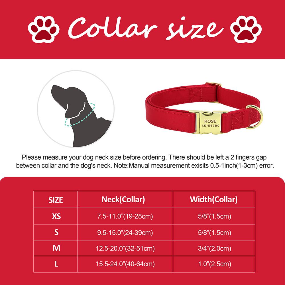 Engraved Dog Pet Collar Custom Puppy Kitten ID Tag Accessories Collar Personalized Nameplate Collars For Dogs Cats Chiens XS-L
