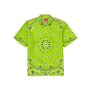 Supreme Bandana Silk S/S Shirt Bright Green (men) by StockX