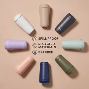 To Go Tumbler with 360 Lid Leak Resistant Travel Mug for Hot and Cold Drinks Portable Reusable Coffee Cup with Twist Top Easy Clean Design for Commute Office Gym and Everyday Use