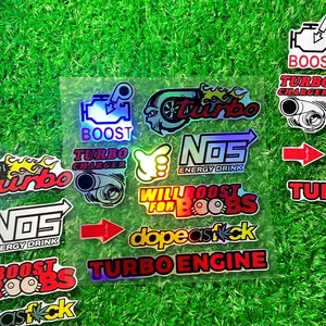 Car Sticker, JDM Racing Style Motorcycle Sticker, Vinyl Decals for Motorbike Fuel Tank Car Bumper, Rear Windshield, Vehicle Window Body Styling Decoration