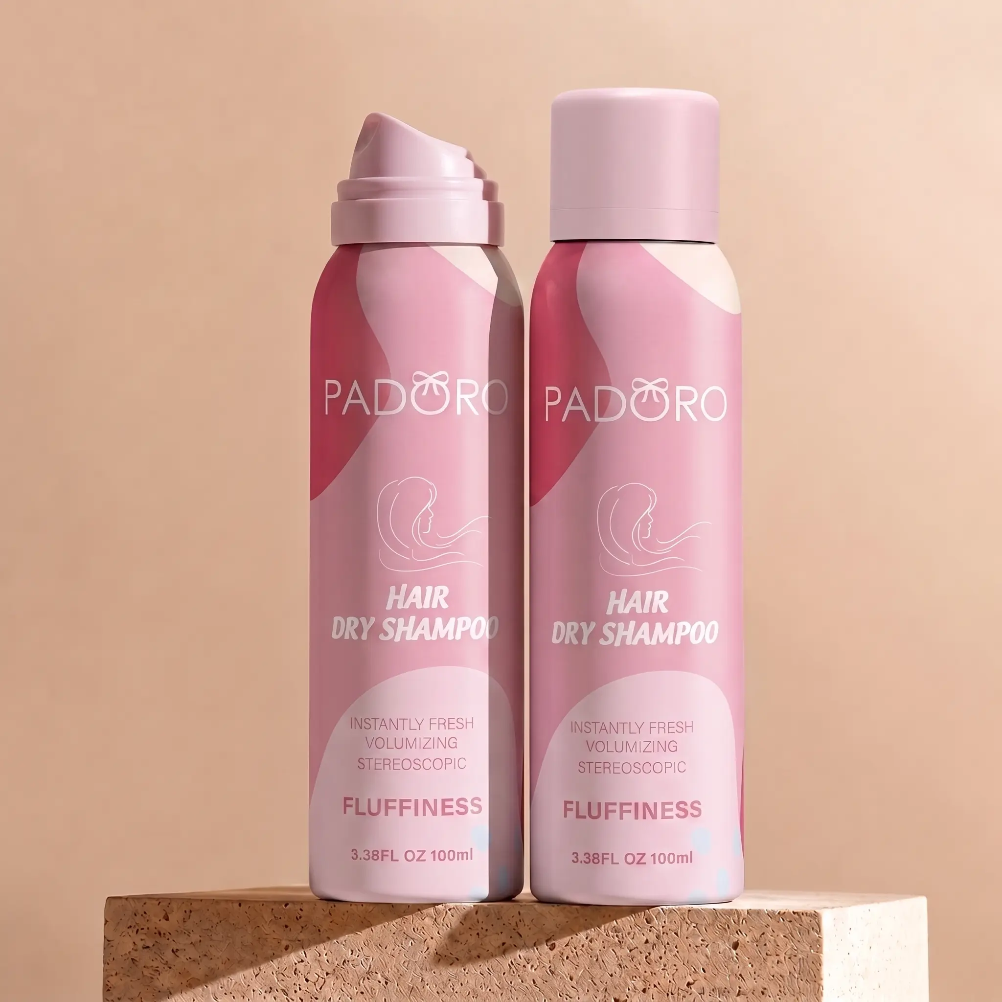 PADORO Dry Shampoo Spray Hair Refresh Volumizing Dry Shampoo No Wash Fresh Hair Lightweight Invisible Formula No White Residue Instant Oil Control for Greasy Hair Oily Scalp Quick Hair Refresh Flat Hair Volume Boost Second Day Hair
