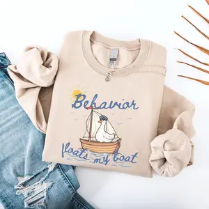 Silly Goose ABA T-Shirt & Sweatshirt, Nautical Gift for Behavior Therapist, RBT Sweater, Grad Gift for BCBA, Special Education Teacher Crewneck