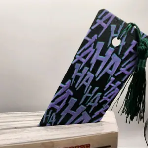 Joker HAHA Bookmark 2x8 DC Bookmark inspired for Book Lovers and DC Fans
