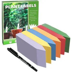Labels 4 Inch 600 count Plastic  Name Tags for Seedlings Garden Labels Markers   Tags Seed Labels Stakes with Permanet Marking Pen  Markers for Outdoor Garden (Multicolor600)