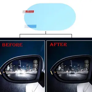 2PCS Universal Car Rearview Mirror Protective Film Anti-glare Anti-fog Rainproof Rear View Mirror Sticker Car Exterior Accessories