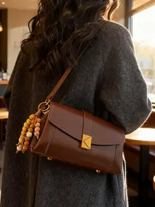 Vintage Simple Pillow Bag for Women, New Trendy Boston Handbag, High-End Fashion Shoulder Bag, Stylish Single Strap Purse, Fashionable Shoulder Bag