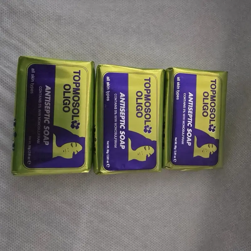 Topmosol Oligo Soap Pack of 3 80g Each for All Skin Types Cleanses and Maintains Hygiene Topmosol Oligo Soap Pack of 3 80g Each for All Skin Types Cleanses and Maintains Hygiene