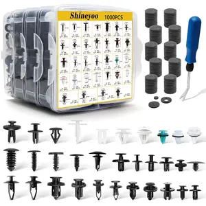 Car Retainer Clips 925PCS Auto Fasteners Kit 32 Most Popular Sizes Fender Retainer Clips Car Rivet Clips Kit with 1 Fastener Remover for GM Ford Toyota Honda Chrysler BMW Subaru Lexus Nissan