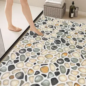 Shower Mat Non Slip - Quick Drying Anti Slip Shower Mats for Inside Shower, Soft PVC Loofah Foot Scrubber Mat, Large Bath Mat for Shower, Tub,,,, Home, Pool, Hotel