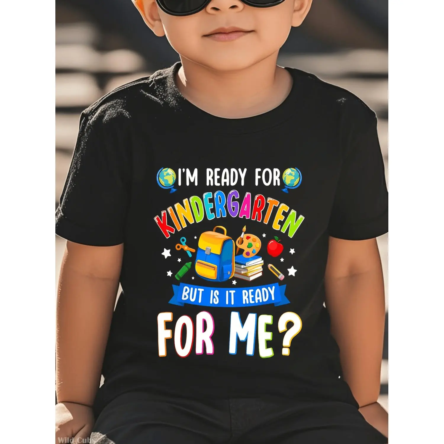 Kindergarten Back to School First Day Of Kindergarten T-Shirt for Boys Fashion Trend Bottoming Shirt Breathable, Casual Comfortable Top Streetwear Fashion Casual Summer Tee Crew Neck Short Sleeve T-Shirt Best Gift for Boy Girl