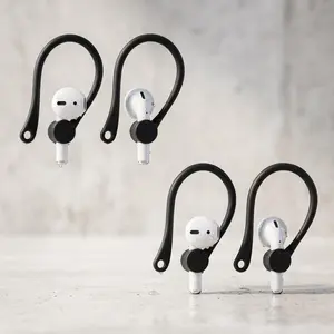 AirPods 1 2 Anti-Loss Ear Hooks, Silicone Ear Tips with Mini Wings for Secure Fit During Workouts, Non-Slip Sport Ear Grips, 2 Pairs Set