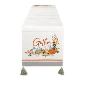 Design Imports Gather Fall Squash Reversible Runner 14" x 72"