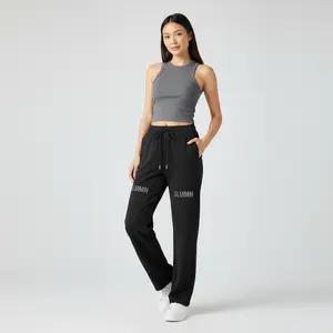 Essential Drawstring Straight-Leg Sweatpants