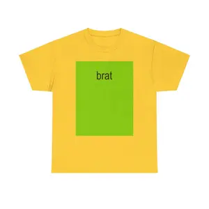 Brat Green T-Shirt - Charlie XCX - Various Color - Heavy Cotton Gildan Unisex T-Shirt