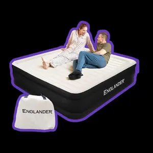 Air Mattress W/Built in Pump - Luxury Double High Inflatable Bed for Home, Travel & Camping - Premium Blow up Bed for Kids & Adults