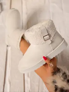 Women's Winter Snow Boots, Warm Plush Lined Short Ankle Booties, Multiple Colors Available, Stylish & Comfortable Footwear