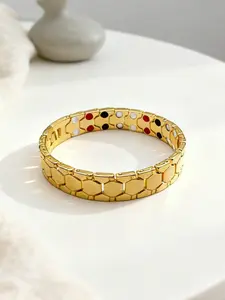 1.2cm Wide Rhombic Dual Row Magnetic Energy Bracelet, Detachable Hexagonal Bracelet, Adjustable & Stylish Design