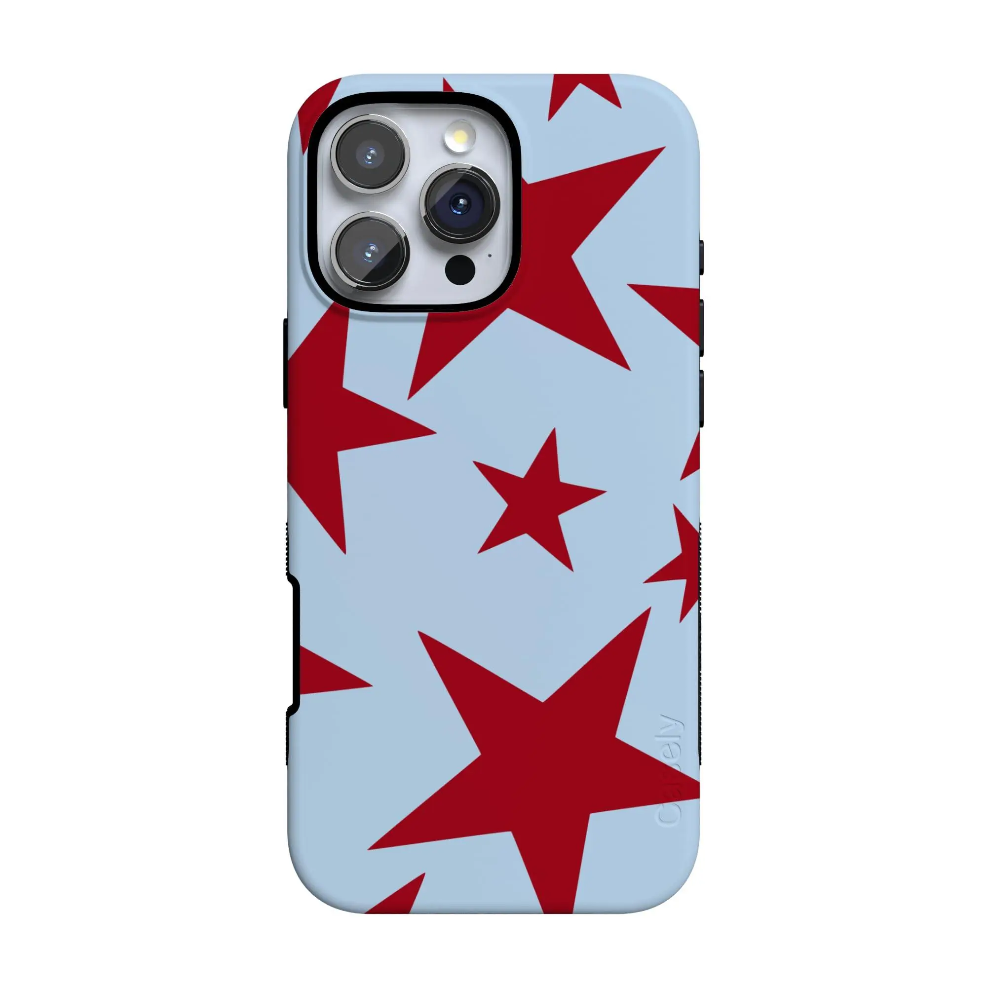 Casely iPhone 16 Pro Max Case | Stars Align | Blue & Red Stars | Bold Protective Design | Compatible with MagSafe