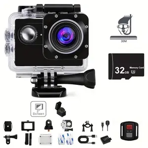 Wireless Action Camera with Ultra HD Video, 12mp Photos, Hdr, Vlogging Camera, Good Choice for Outdoor Fun and Gift Giving