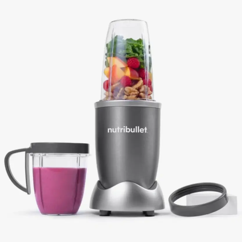 NutriBullet Nutrient Extractor Single Serve Blender, Personal Smoothie Maker with Powerful High-Speed Motor, Compact Countertop Blender with Cups and Lids for Smoothies, Shakes, Fruits, Vegetables and Daily Meal Prep