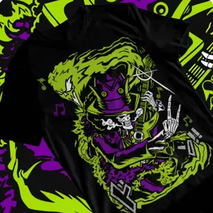 One Piece Anime T-shirt & Sweatshirt, Brook Soul King Guitar Graphic Tee, Vintage Oversized Unisex Streetwear, Manga Gifts for Him Her