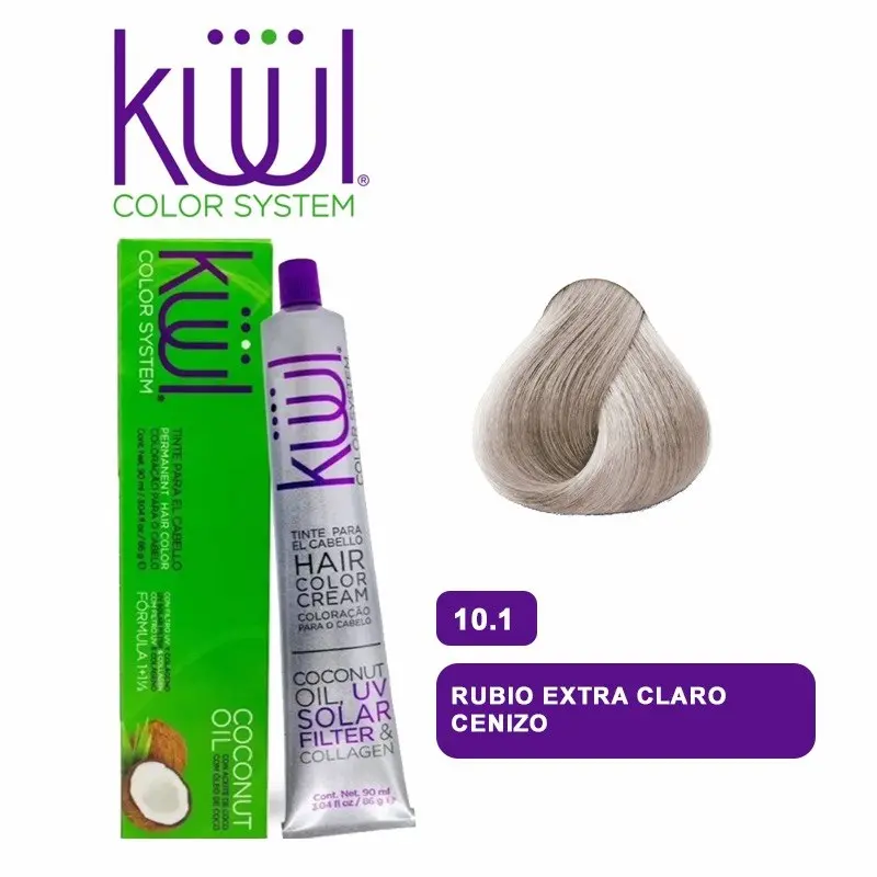 Küül Coconut Oil Hair Color 10.1 Extra Light Ash Blonde – Permanent Ash Blonde Hair Dye