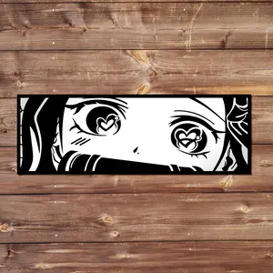 Nezuko Vinyl Sticker - Handmade JDM Slapper Sticker for Waterproof Window, Laptop, Kindle, and Water Bottle