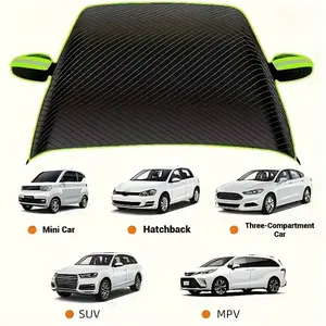 Car Windshield Frost Cover, Winter Half Hood Car Jacket, Portable Snowproof Shield, Easy Installation & Storage, Magnetic Fixing, All-Season Use, Car Covers