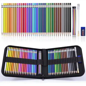 Mechanical Colored Pencils, Erasable Mechanical Pencils with Sharpener and Bag, Aesthetic Drafting Tools Ideal for School Supplies, Stationery Supplies, 2.6mm, 36Pcs