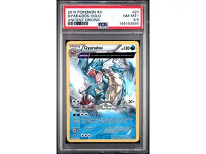 2015 Pokemon XY Ancient Origins Holo Gyarados #21 PSA 8.5