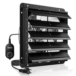 VEVOR 36 inch Shutter Exhaust Fan, Wall Mounted Attic Vent Fan with 11000 CFM Airflow, AC Motor, Heavy - duty Steel Construction, Low Noise for Shed, Garage, Greenhouse Ventilation Cooling, SilverVEVOR Super Brand Day