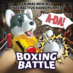 2025A-Da Animal Boxing Puppet Kids Interactive Toy Colorful Boxing Battle Hand Puppet Fun Play Best Gifting Toys for Kids Bruce Lee Style