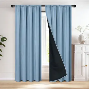 Membrane Curtain Pack of 1, Light Blocking Privacy, Rod Pocket Top, Easy to Hang, Modern Home Window Decor, Blackout Window Cover, Easy Install Curtain