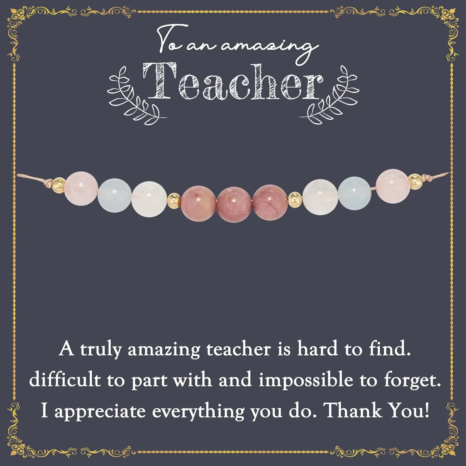 Teacher Gifts, Teacher Bracelet, Moonstone Energy Bracelet, Teacher Gifts from Student, Best Teacher Birthday Gifts, Thank You Gifts Ideas, Mentor Advisor Coach Gratitude Gift