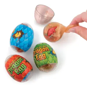 2 1/2" Hatch Your Own Dinosaur in Slime-Filled Plastic Eggs - 12 Pc.