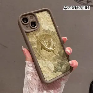 Soft Case for iPhone 17 16 E Pro Max 15 Plus 14 13 12 11 XS XR Icarus’ Sun Printed TPU Rubber Full Lens Guard Protective Cover