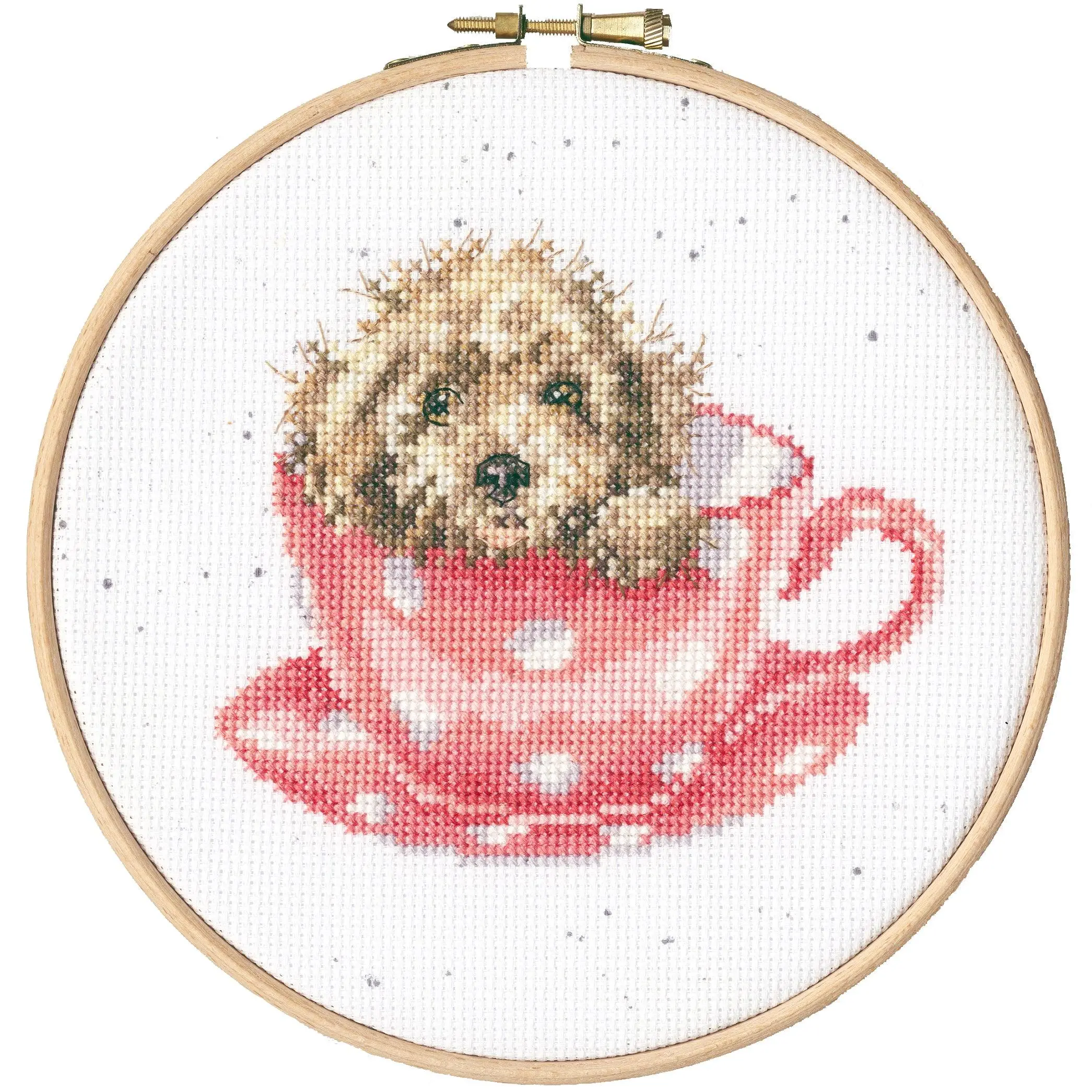 Teacup Pup Counted Cross Stitch Kit by Bothy Threads XHD119P