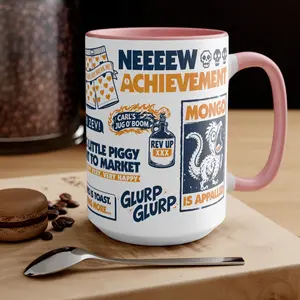New Achievement 11oz 15oz Mug, Dungeon Crawler Carl Inspired Gaming Coffee Cup