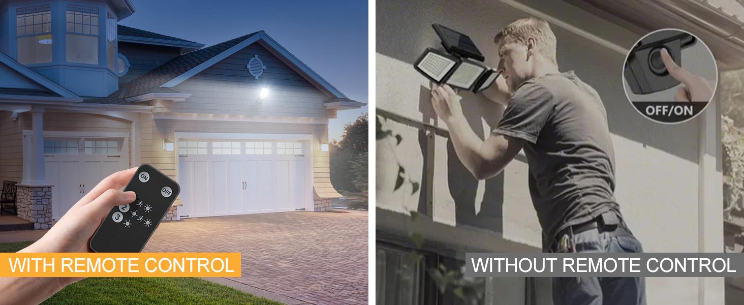 2/4pcs Solar Sensing Street Lights And Wall Lights, Equipped With Remote Control, Intelligent Motion Sensing System, Outdoor Waterproof, Solar Lithium Battery, Plastic Material, Suitable For Channel Lighting, Gardens, And Courtyards.