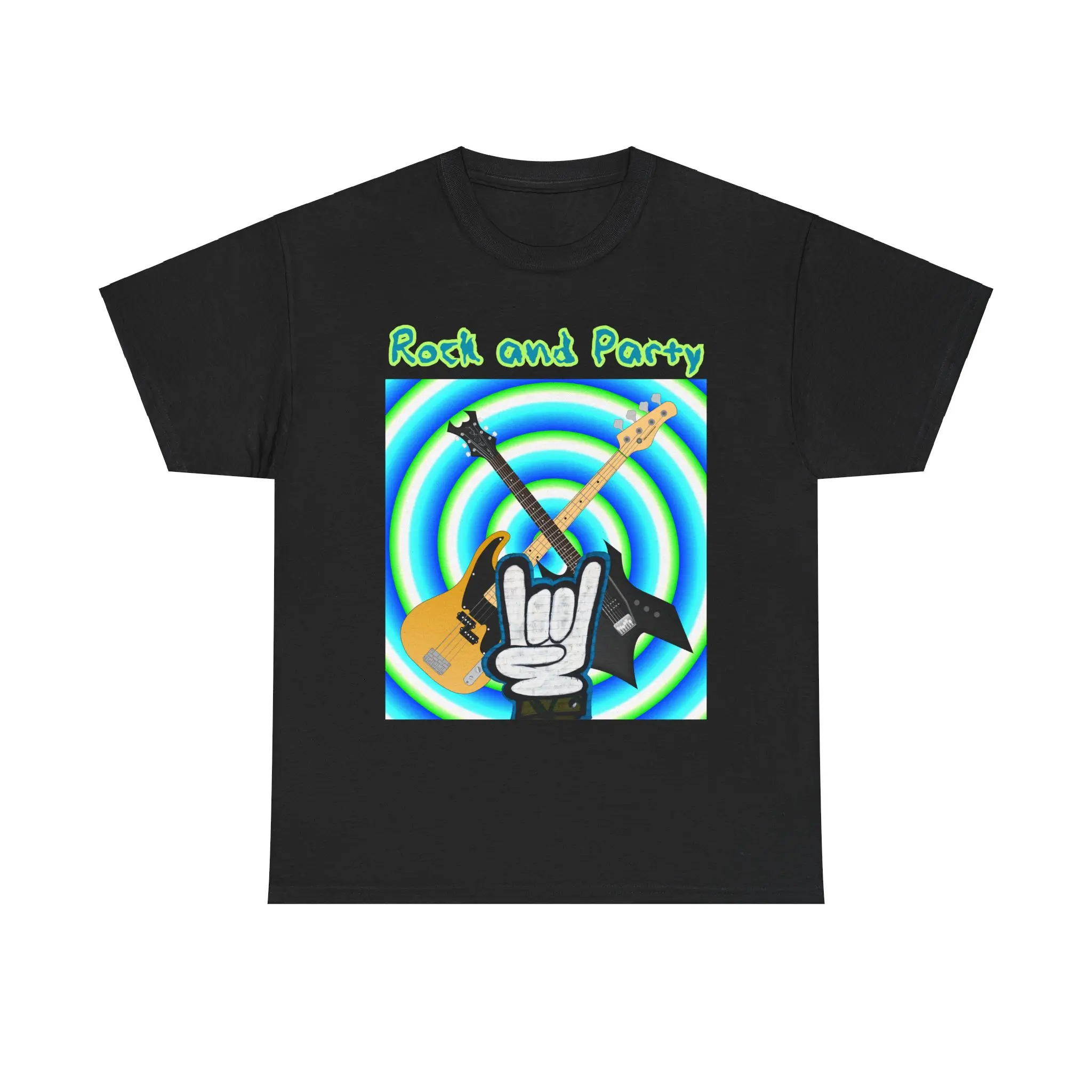 Rock and Party Unisex Tee Shirt Rick and Morty Parody Shirt