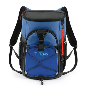 Titan by Arctic Zone 24 Can Backpack Cooler, 16 Quart, Ocean Blue