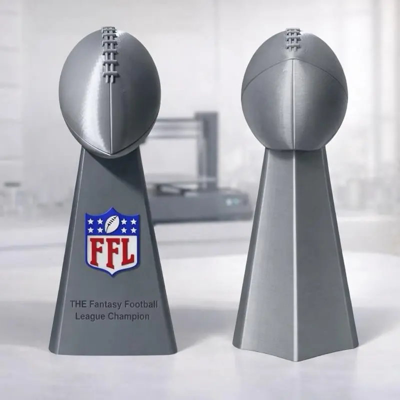 3D-printed fantasy football trophy
