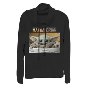 Junior's Star Wars: The Mandalorian The Child Bassinet Cowl Neck Sweatshirt