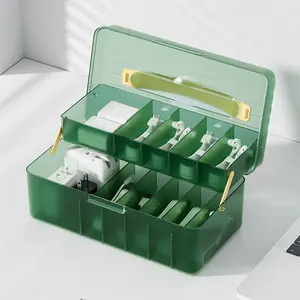 1pcs Desktop Dustproof Cable Management Box, Divided Storage for Charging Cables & Electronic Accessories