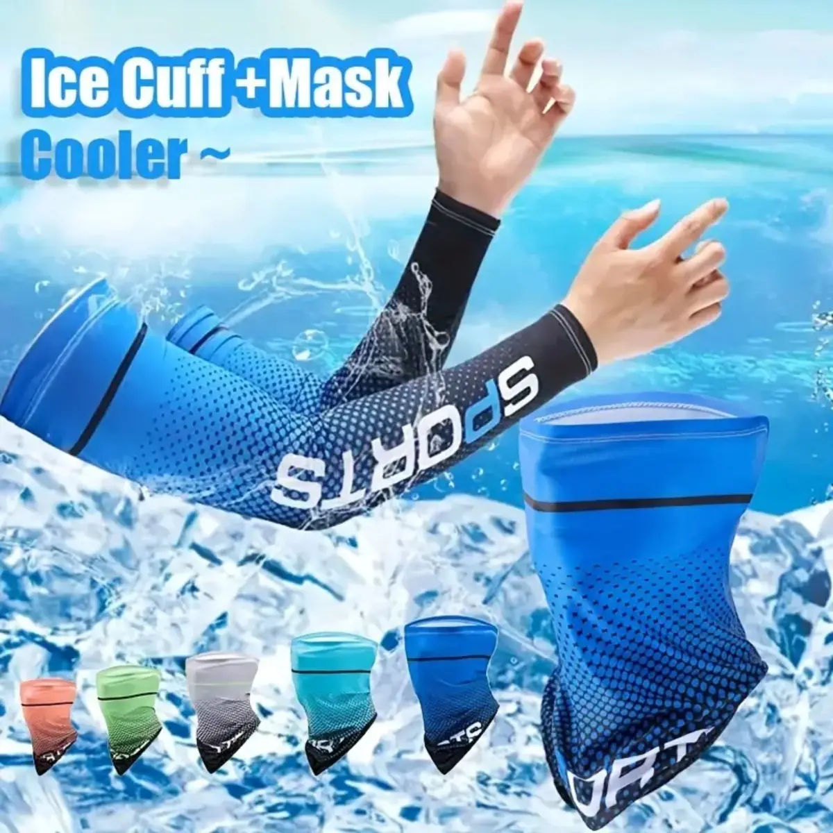 Men's UV Protection Ice Silk Upper Arm Sleeves (2/3/5-Piece Set) - 3D Weaving, Cooling, Breathable Arm Sleeves Cover, Snug Grip for Cycling/Hiking, Driving, Summer Sports & Outdoor Use, Upper Arm Sleeve, Cooling Arm Covers